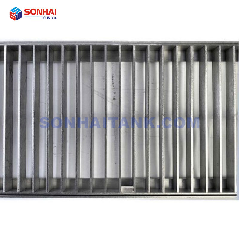 Nắp rãnh thoát nước Grating nan ngang - tải cao